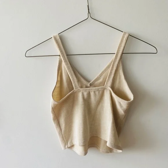 Tan Ribbed Tank - Picture 2 of 4